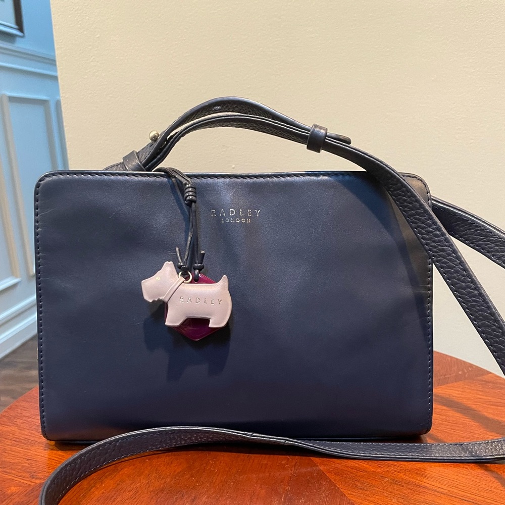 COPY - Radley London navy blue crossbody bag